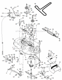 Page J Diagram and Parts List for S165H42A  Weed Eater Lawn Tractor